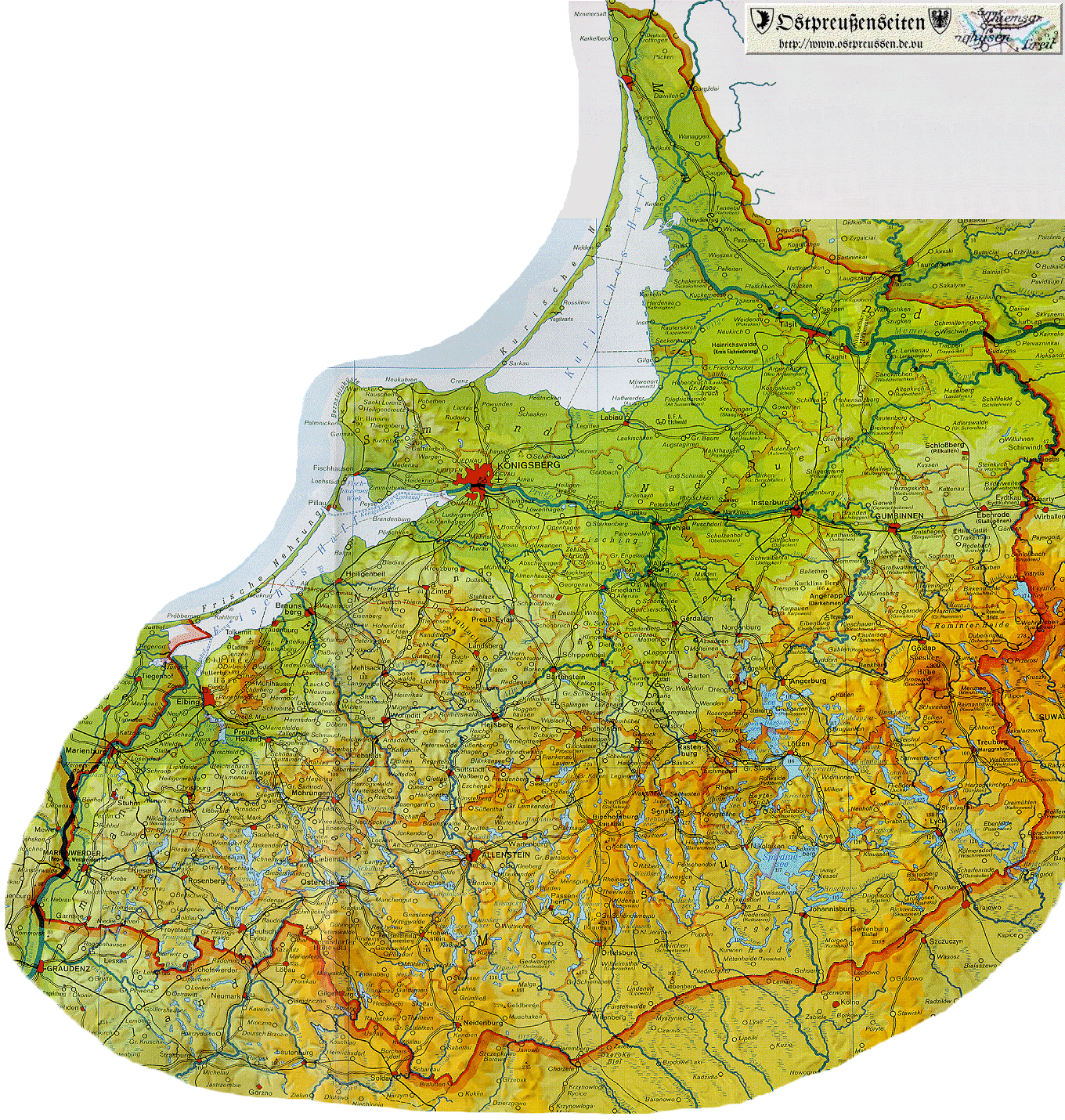 Ostpreuenkarte Gro